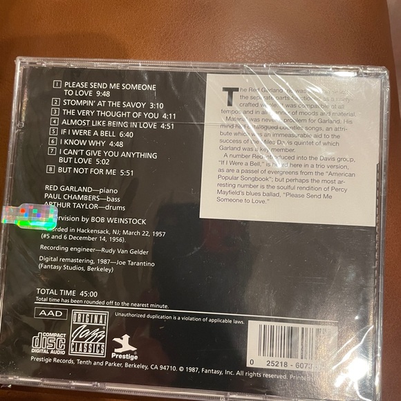 2 NEW IN PACKAGING RED GARLAND CD’s - Picture 2 of 4